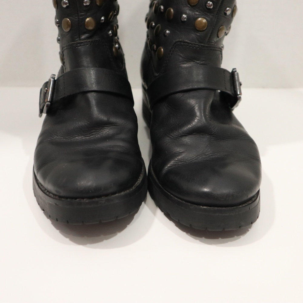Michael Kors Boots Size 7.5 Leather Studded Boots - Picture 4 of 8
